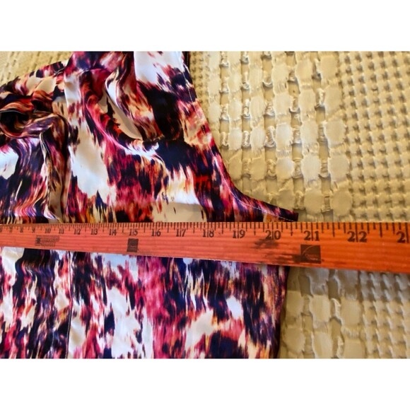 Rose & Olive Blouse  Plus Size ? XL Top Sleeveless High Low V Neck Cool Summer - Picture 8 of 9